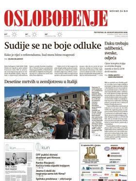 oslobodjenje dnevne novine danas.